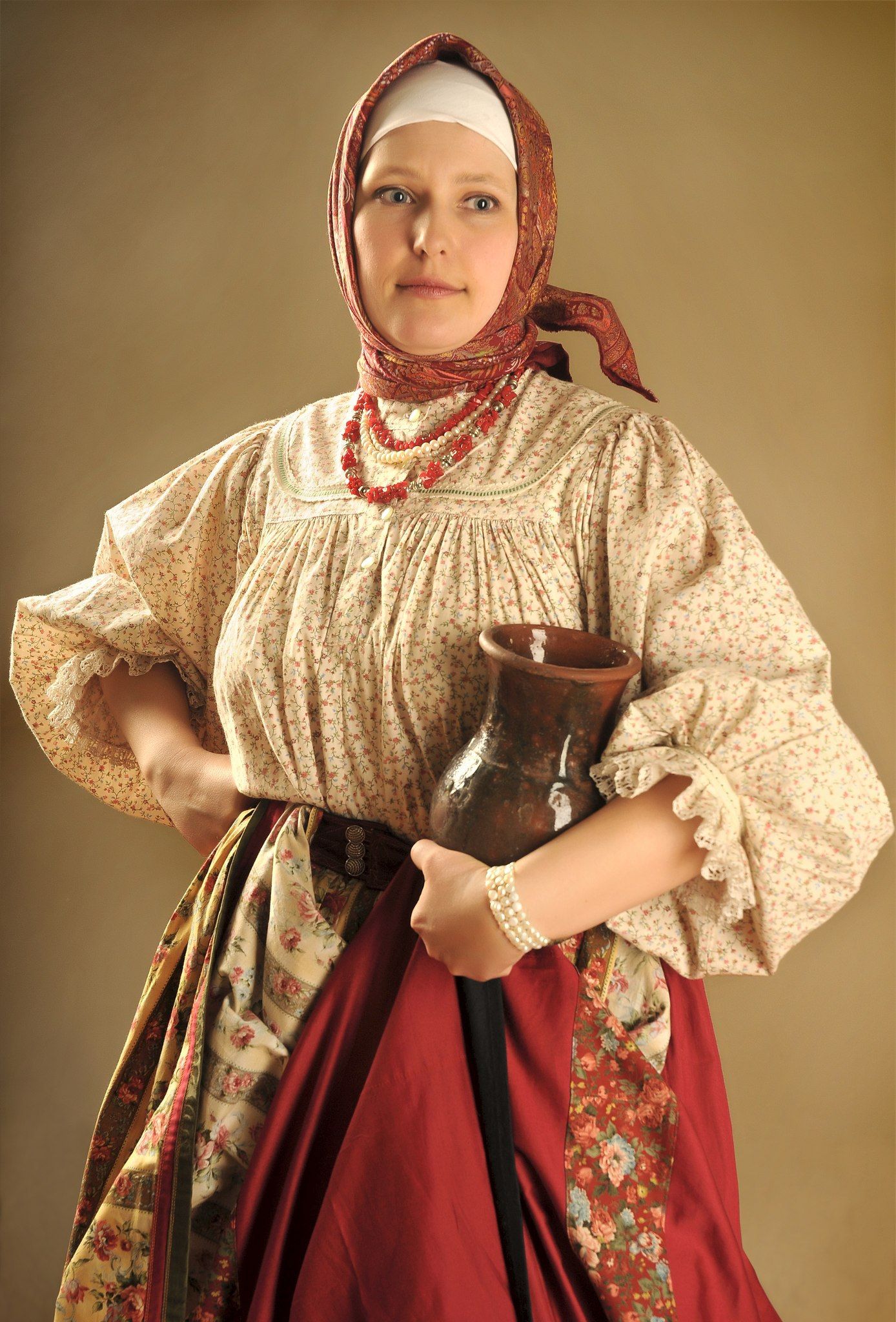 Girls in Slavic costumes in Anshan