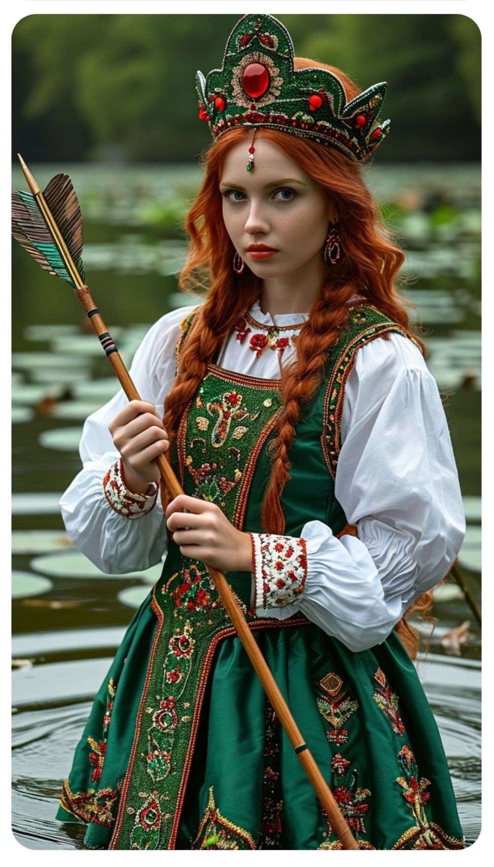 Nude girl Girls in Slavic costumes in Anshan